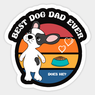 Dog Dad Design Sticker